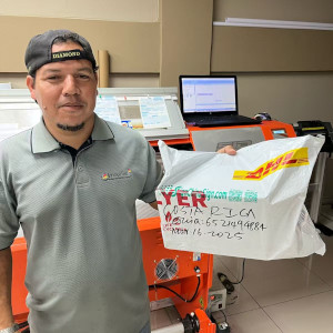 Mr.Carlos Masis from Costa Rica received our package of  DX5 Printhead for Sid Triton Inkjet Printers on 25 Mar 2025