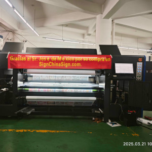 Double Print Inkjet Printer of Skyjet for Textile material delivery to Mexico Mar 2025 for Mr.Jose Gobea