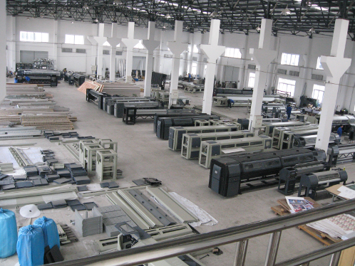 una fabrica de gran formato típico en China