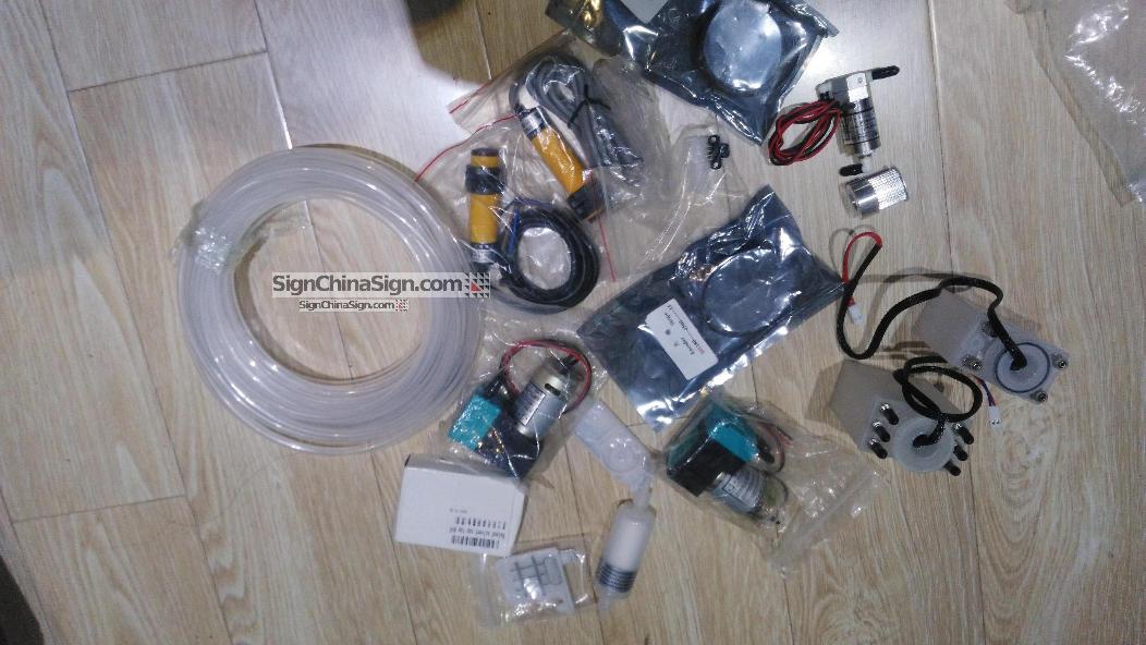pumps valves ink pipes filters subtanks media sensors of solvent inkjet printers