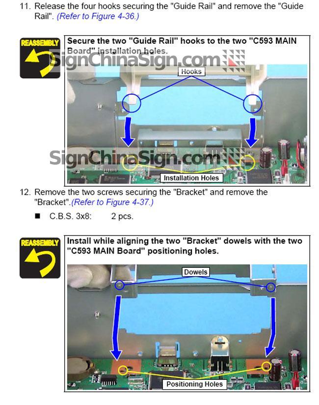 how to install Epson Stylus Pro 4800 Mainboard