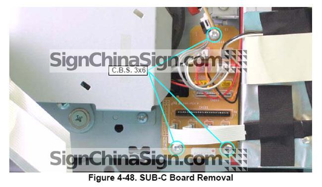 how to install Epson Stylus Pro 4880 Left Junction Board