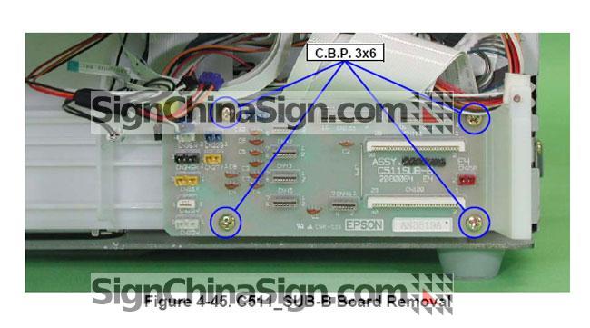 how to install Epson Stylus Pro 4880 Right Junction Board C511 SUB B Board