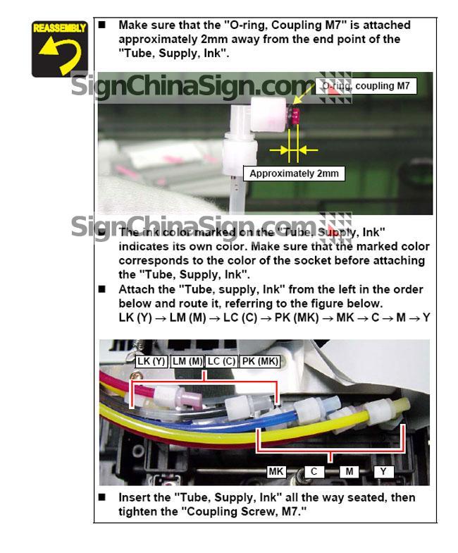 how to install Epson DX5 Printhead Damper UV