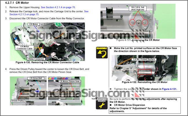 como instalar motor de epson Stylus Photo R2400 r1800 CR Motor 2090527