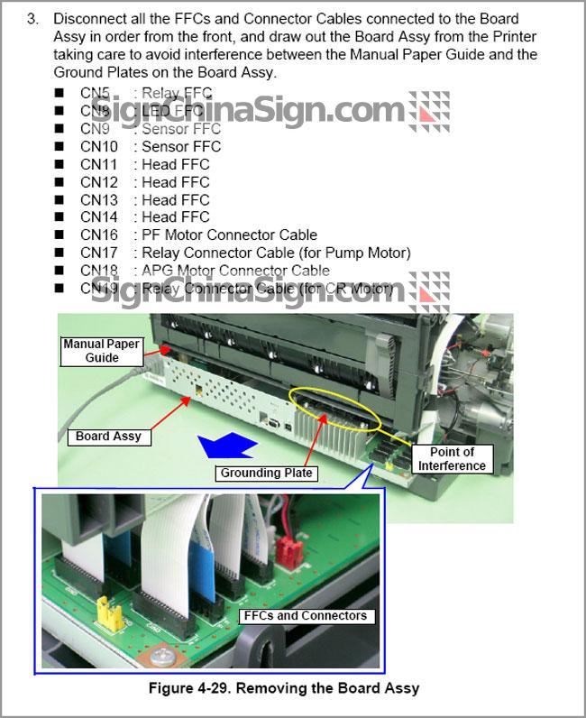 Tarjeta de madre de Epson R2400 Mainboard usado 0d43kgs