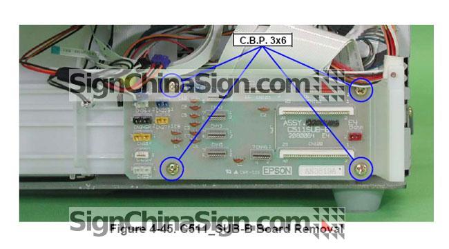 como instalar tarjeta Epson Stylus Pro 4880 4000 4400 4450 4800 Right Junction Board C511 SUB B Board 0d23kgs