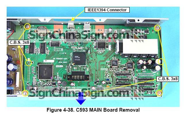 como instalar tarjeta principal de Epson Stylus Pro 4880 Mainboard 2131668